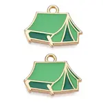 Travel Theme Alloy Enamel Pendants