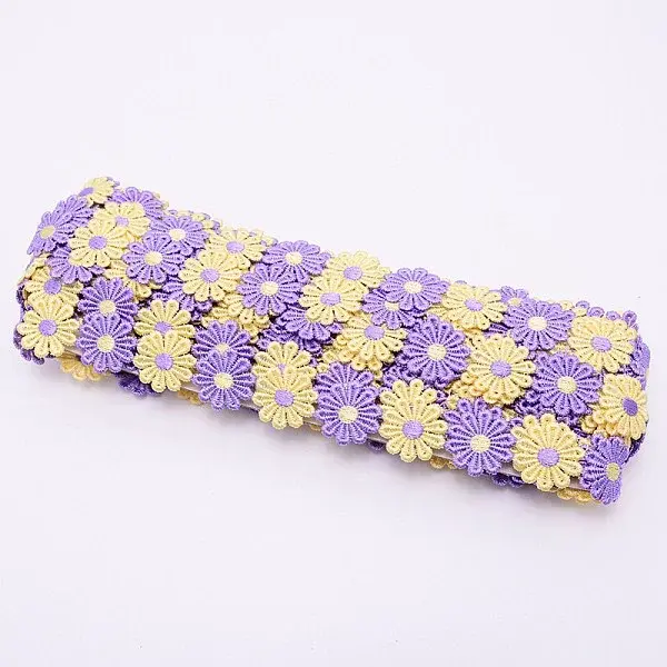 Daisy Sun Flower Decorating Polyester Lace Trims