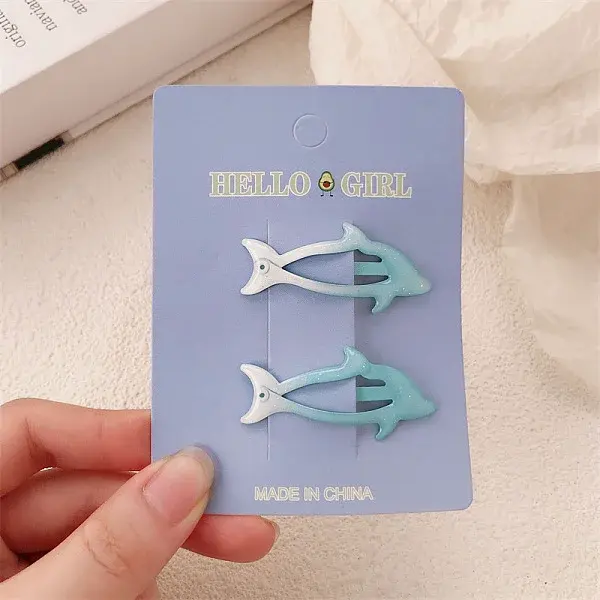 Alloy Snap Hair Clips