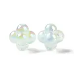 UV Plating Rainbow Iridescent Acrylic Beads