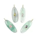 Natural Green Fluorite Pendants