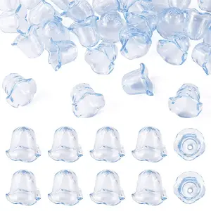30Pcs Acrylic Bead Caps for Wind Chimes Making