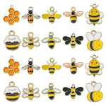 50Pcs 10 Styles Zinc Alloy Enamel Charms