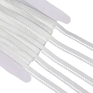 20M Polyester Elastic Flower Edged Ribbon Lace Trim