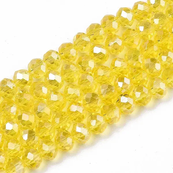 Electroplate Glass Beads Strands