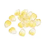 Two-Tone Transparent Glass Charms