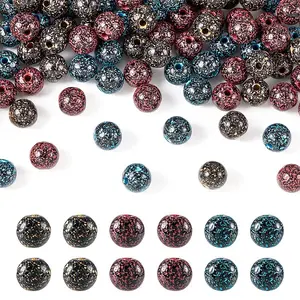 90Pcs 3Colors Opaque Acrylic Beads