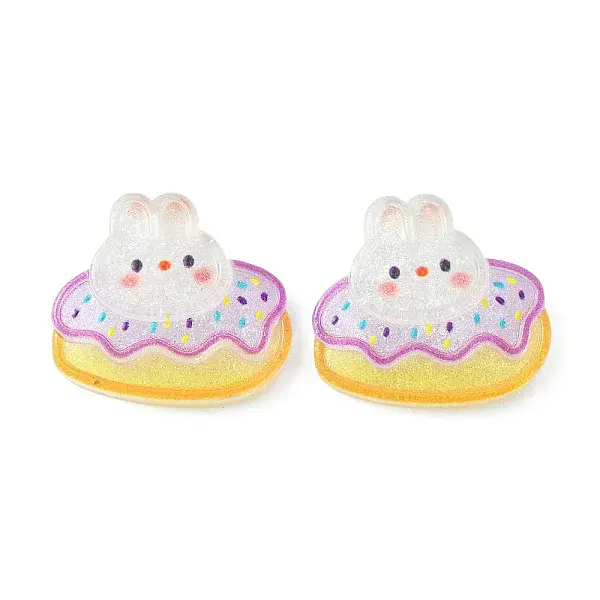 Translucent Cute Bunny Cabochons