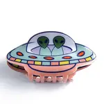 Spacecraft Shape PVC Claw Hair Clips