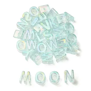 UV Plating Rainbow Iridescent Acrylic Beads