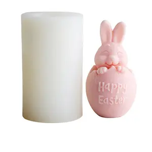 3D Easter Bunny Aromatherapy Food Grade Silicone Fondant Mold