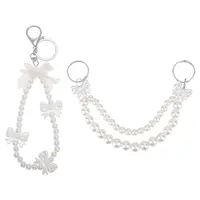 2Pcs 2 Styles ABS Plastic Pearl Pendant Decorations