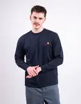 Carhartt WIP L/S American Script T-Shirt Deep Night L