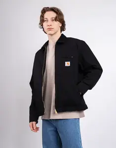 Carhartt WIP Detroit Jacket (Summer) Black/Black rinsed XS
