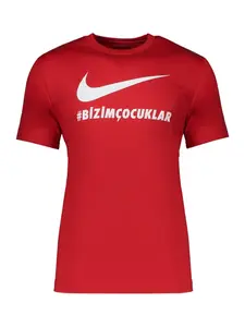 NIKE Funkčné tričko  červená / biela