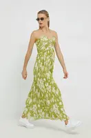 Šaty Abercrombie & Fitch zelená barva, midi