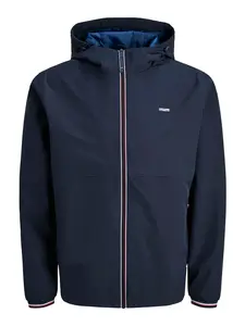 JACK & JONES Prechodná bunda 'JPRBLUALVES'  tmavomodrá / červená / biela