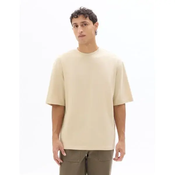 CELIO GEHEM Pánské tričko, béžová, velikost