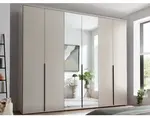 Šatní skříň se zrcadly Kevo, 270 cm, béžová kašmír