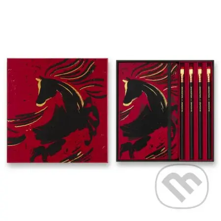 Moleskine – kolekcia Horse Wood (zápisník a 4 grafitové ceruzky) v krabičke