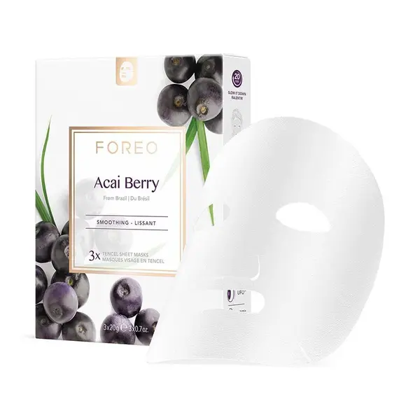 Zpevňující maska na pleť se známkami stárnutí FOREO Farm To Face Sheet Mask 3-pack