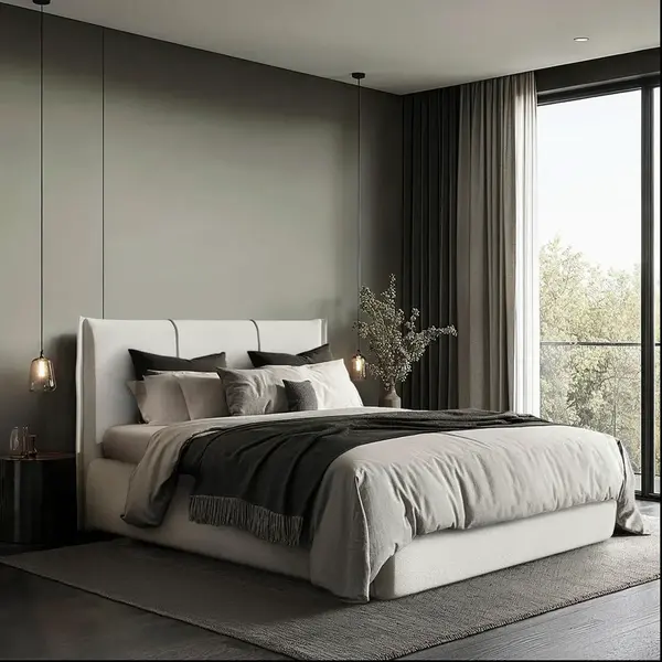 MID.YOU ČALOUNĚNÁ POSTEL, 140/200 cm, krémová