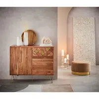 Ambia Home KOMODA, akácie, barvy akácie, bronzová, 105/88/40 cm