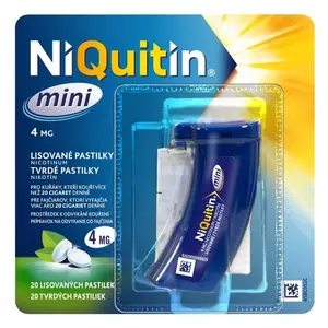 NIQUITIN Mini pastilky rozpustné v ústech 4 mg 20 kusů