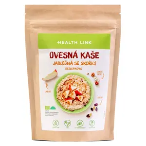 HEALTH LINK Ovesná kaše jablečná se skořicí BIO 300 g