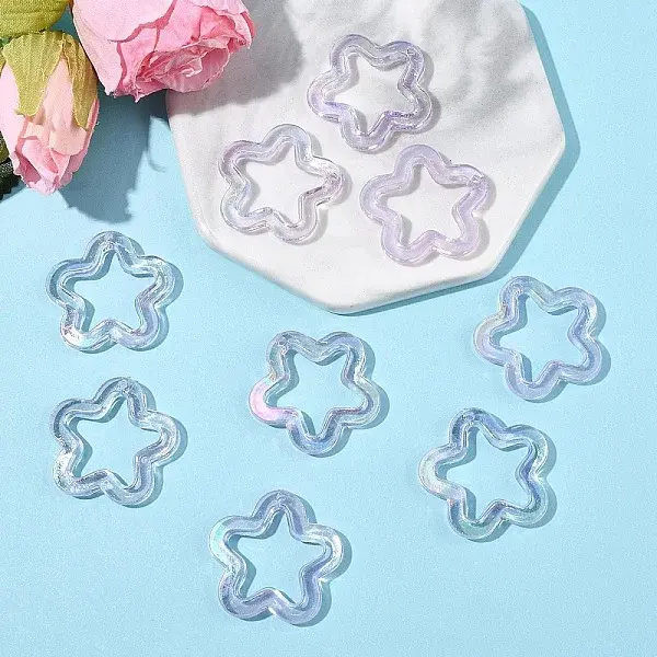 20Pcs Transparent Acrylic Pendants