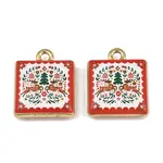 Christmas Printed Alloy Pendants