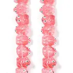 Transparent Glass Enamel Beads Strands
