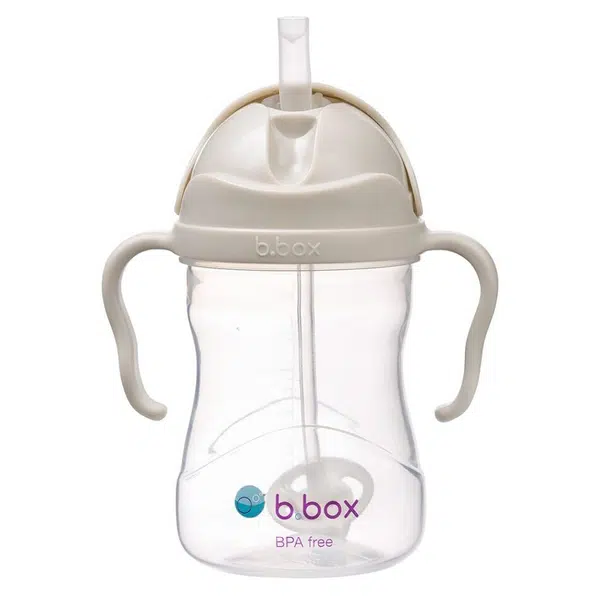 B.BOX Hrneček s brčkem béžový 240 ml