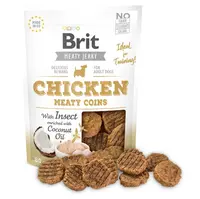 BRIT Jerky Chicken with Insect Meaty Coins pamlsky pro psy, Hmotnost balení: 80 g