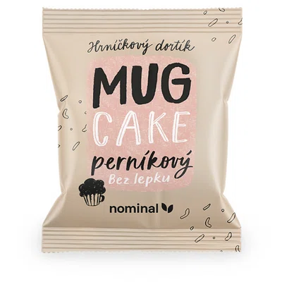 NOMINAL Hrníčkový dortík MUG CAKE Perníkový bez lepku 60 g