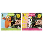 Kniha s vyškrabávacími obrázky 10 ks