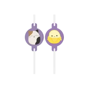 Brčka papírová Squishmallows 4 ks