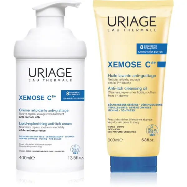 Uriage Xemose C8+ Set sada pre suchú až atopickú pokožku