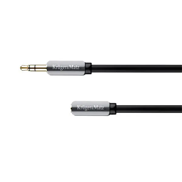 Kabel Jack 3,5mm konektor/Jack 3,5mm zdířka 1m KRUGER & MATZ KM0315