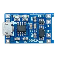 Nabíječka Li-Ion článku 1A s ochranou, modul s IO TP4056 (micro USB)