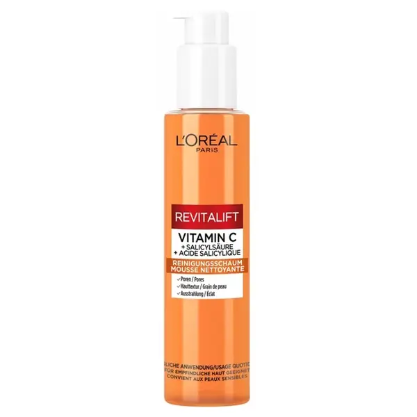 L'ORÉAL PARiS Revitalift Čisticí pleťová pěna s vitamínem C 150 ml