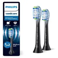 PHILIPS SONICARE Premium plaque defense náhradní hlavice černé 2 kusy HX9042/88