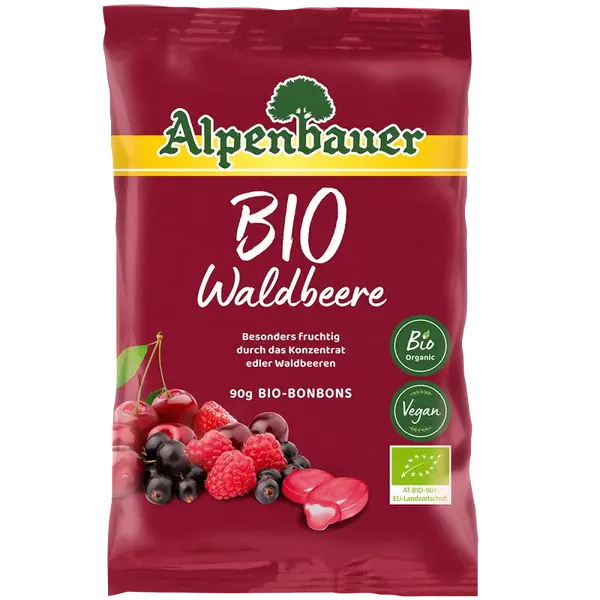 ALPENBAUER Přírodní bonbóny lesní plody BIO 90 g