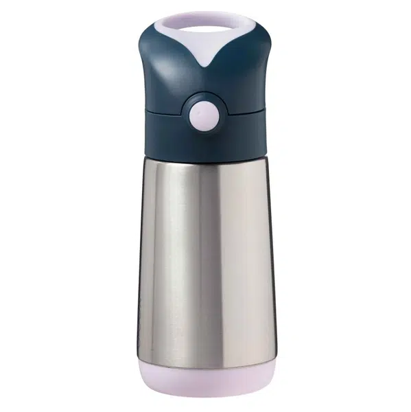 B.BOX  Termoska na pití s brčkem indigo/růžová 12m+ 350 ml