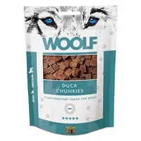 WOOLF Duck chunkies pochoutka pro psy 100 g