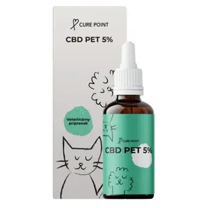 CURE POINT CBD Pet 5% Olej pro psy, kočky a koně 10 ml