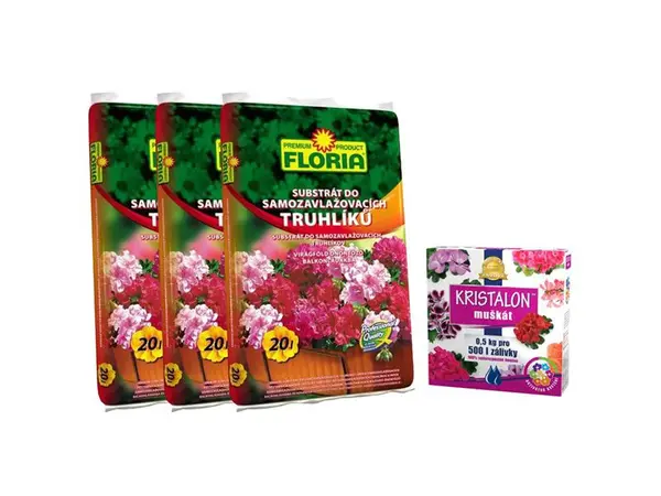 Sada na pěstování muškátů a pelargonií