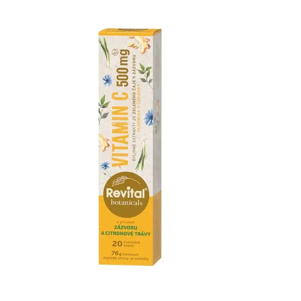 REVITAL Botanicals vitamin C 500 mg 20 šumivých tablet
