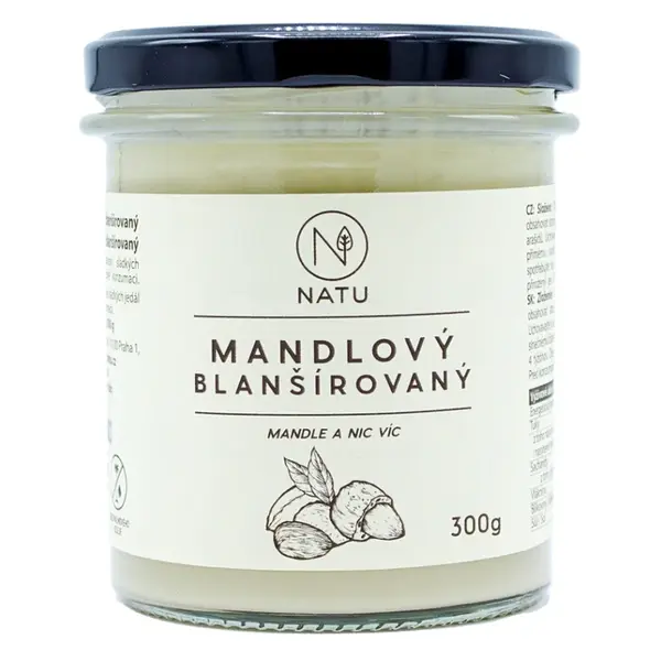 NATU Mandlový krém blanšírovaný 300 g