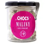 NATU Chocs maliny v 30% bílé čokoládě 100 g